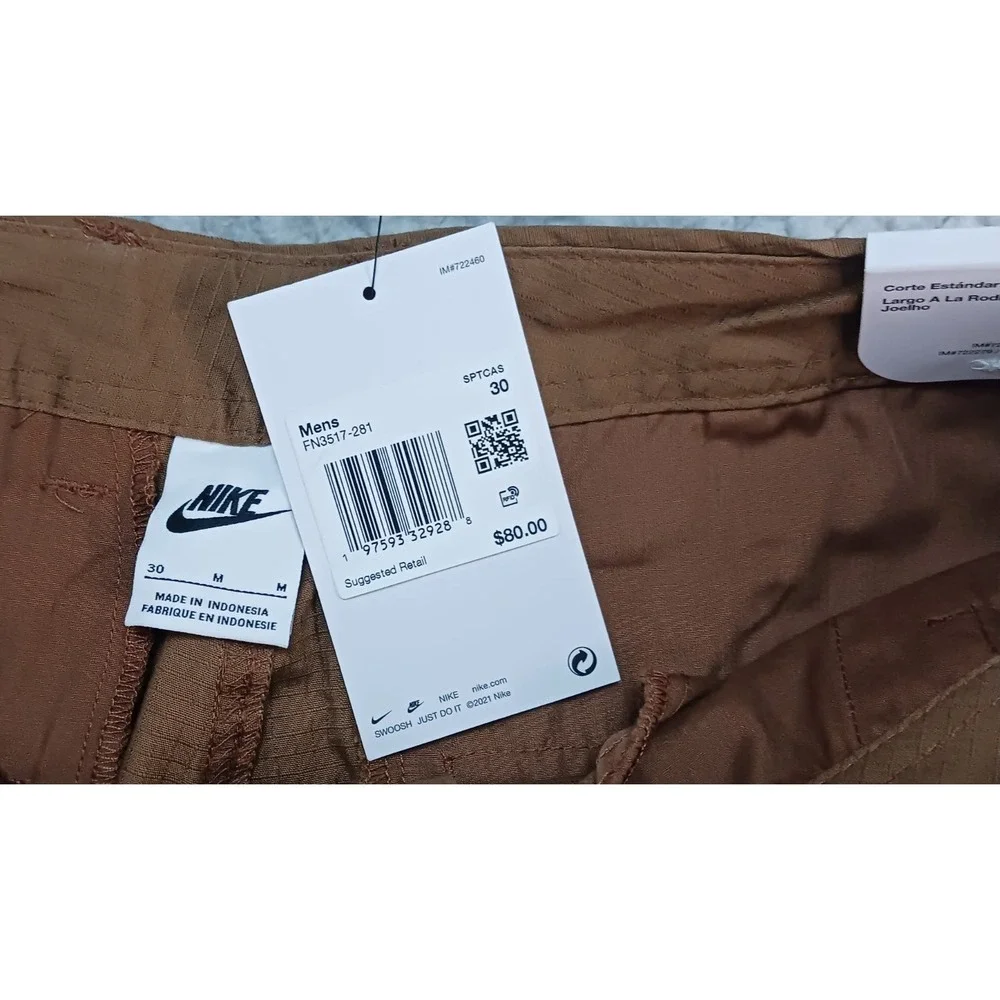 Nike‎ Club Men's Woven Cargo Shorts Size 30 NEW FN3517-281
